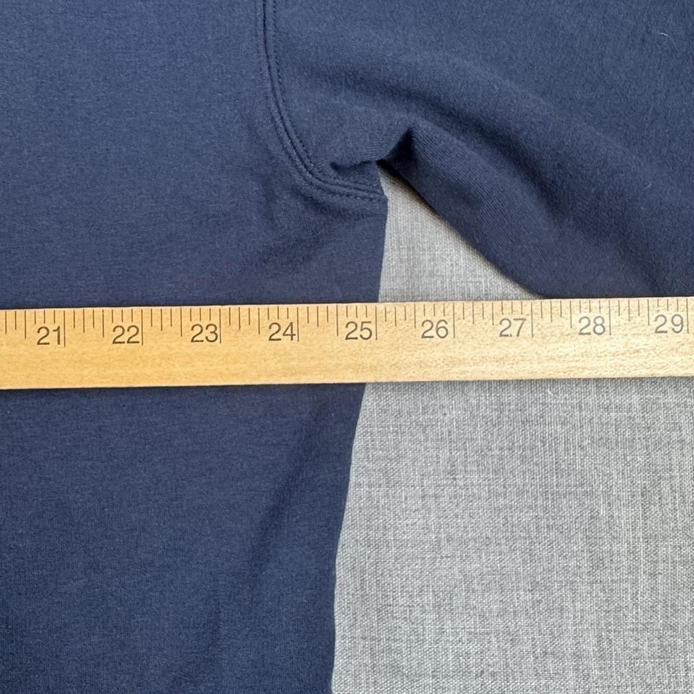 Columbia Hoodie Mens XL Blue Omni-Shade Big Logo Pullover Outdoor Sweatshirt - Picture 8 of 10